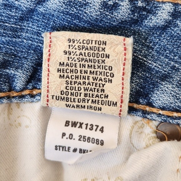 BKE Jeans Culture Stretch Size 29 Light Wash Distressed Womens streetwear - Picture 13 of 14